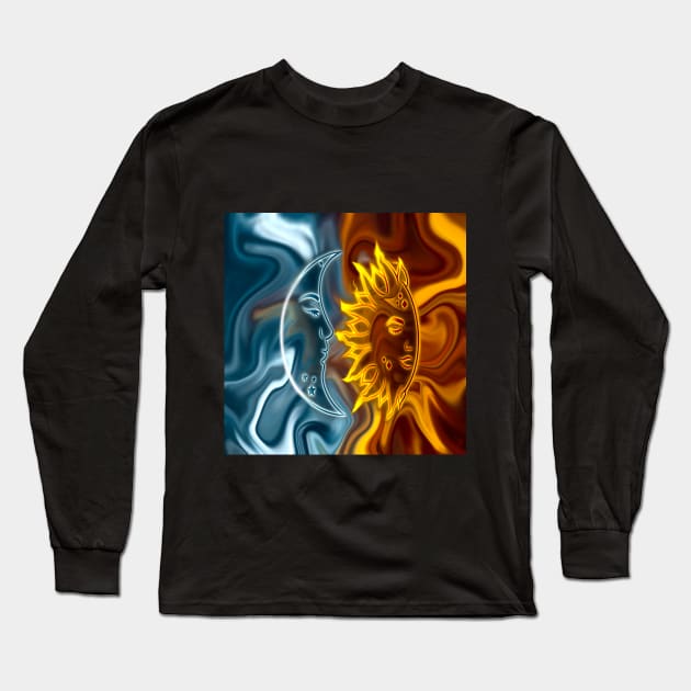 Moon & Sun Long Sleeve T-Shirt by MayGreenAbgrall